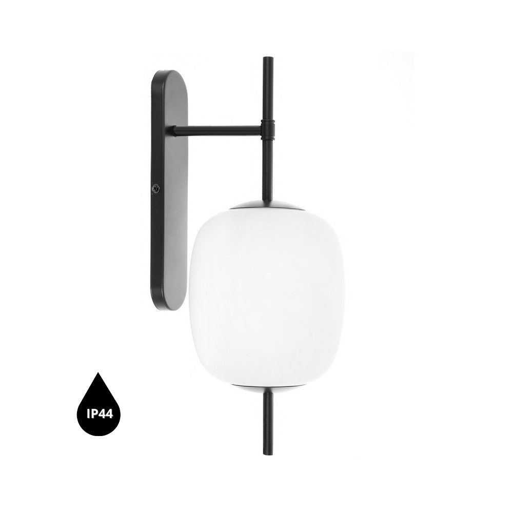 Aplica de perete Epli Mini neagra IP44