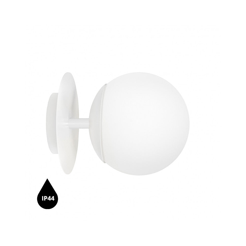 Aplica de perete Plaat C alba IP44