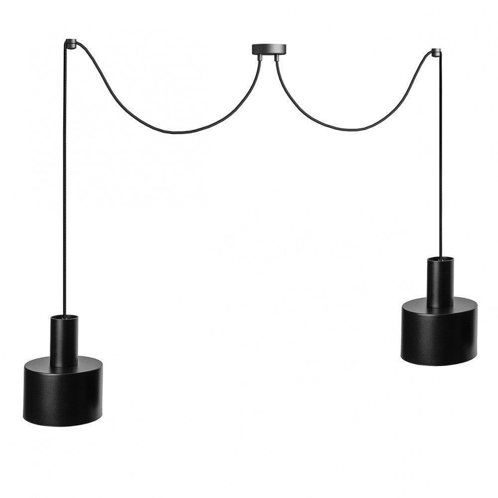 Lustra suspendata Enkel 2 neagra