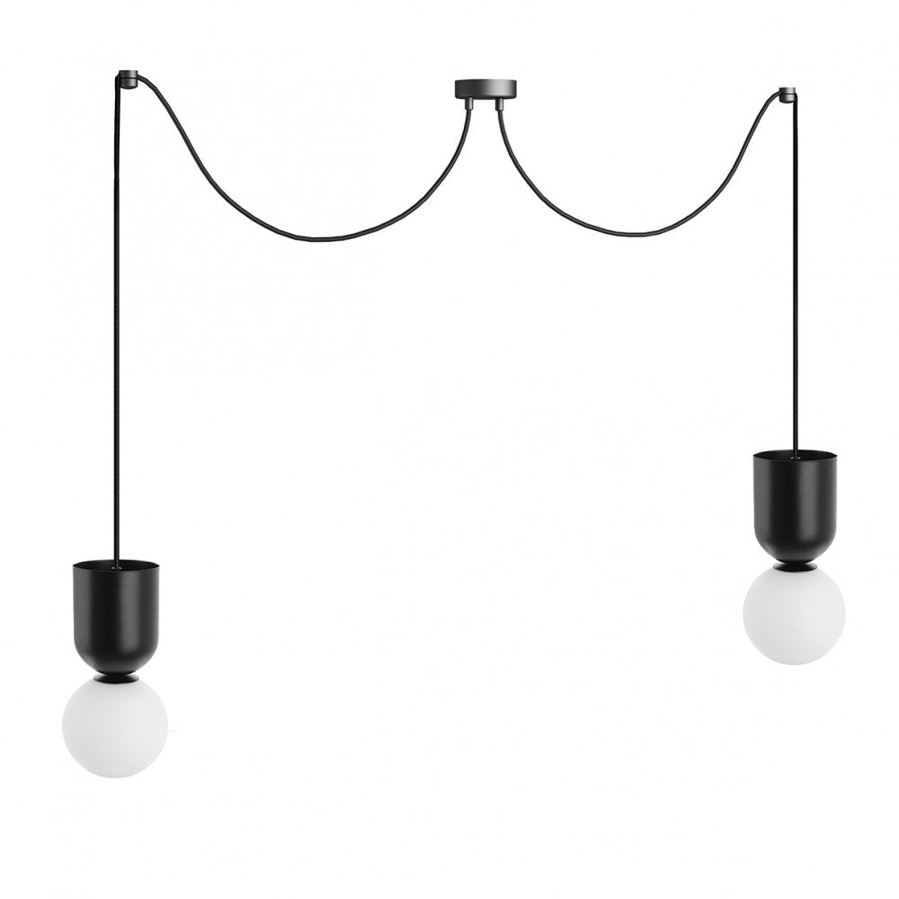 Lustra suspendata Luoti 2 neagra