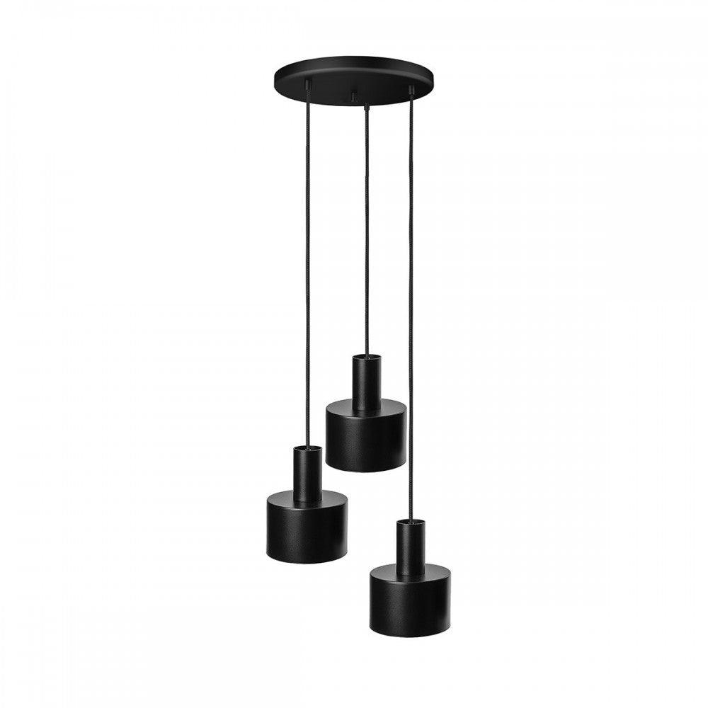 Lustra suspendata Enkel 3P neagra