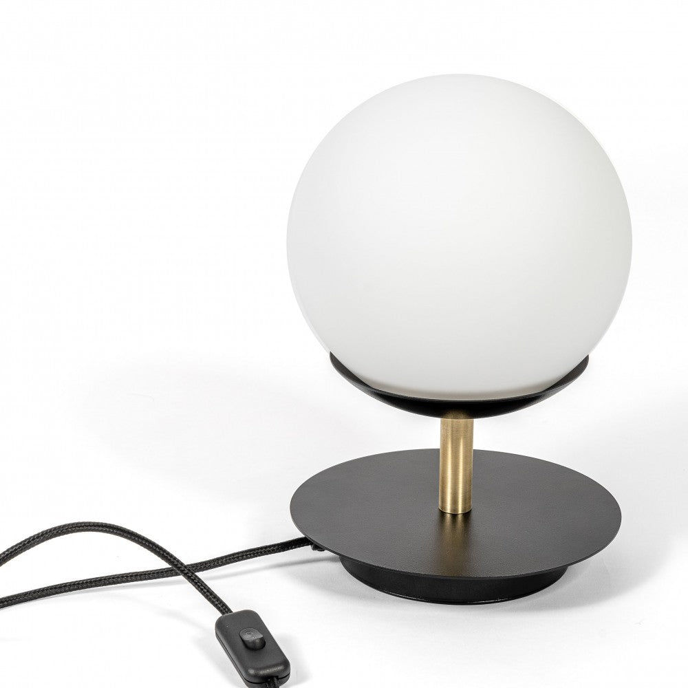 Lampa de masa Plaat ST neagra Lampa de masa cu alama
