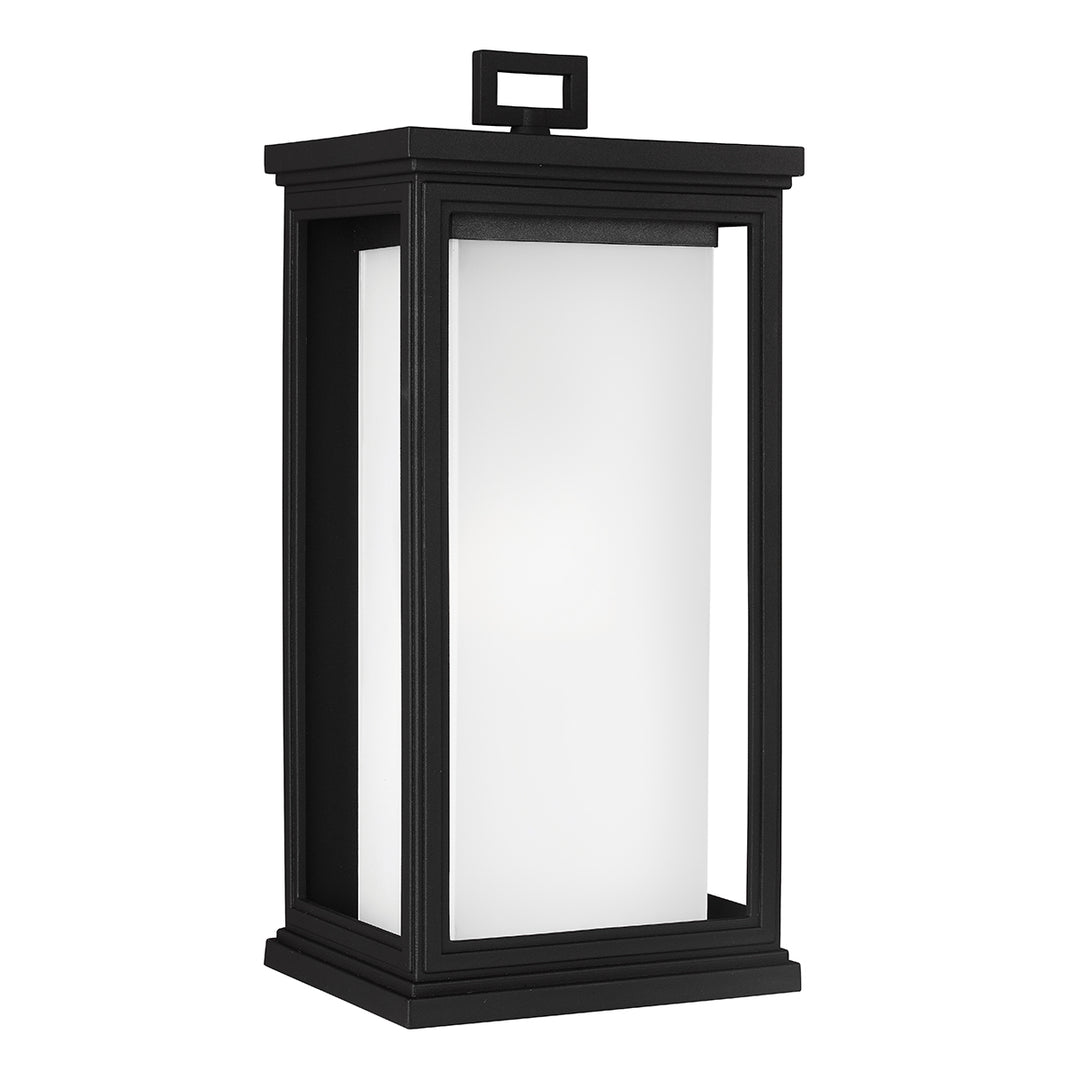 Aplica de perete exterior Roscoe 1 lt negru texturat