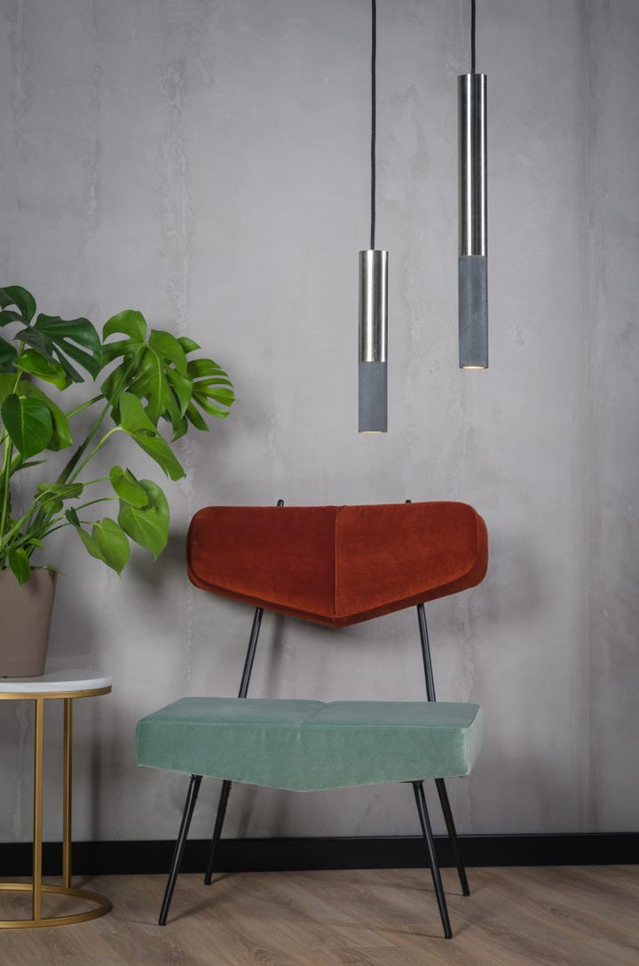 Pendul cu design minimalist din metal cu beton Kalla by LØFTLIGHT