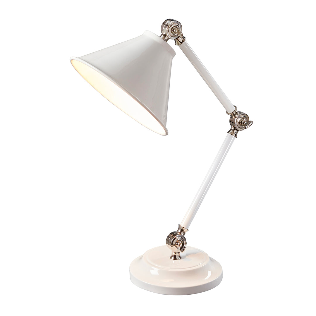 Lampa de masa Provence Element 1 lt alb/nichel lustruit