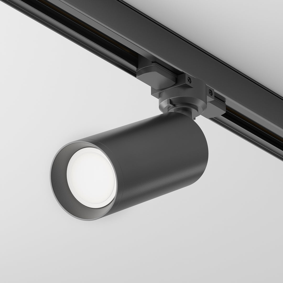 Spot pe sina negru Focus TR028-3-GU10-B