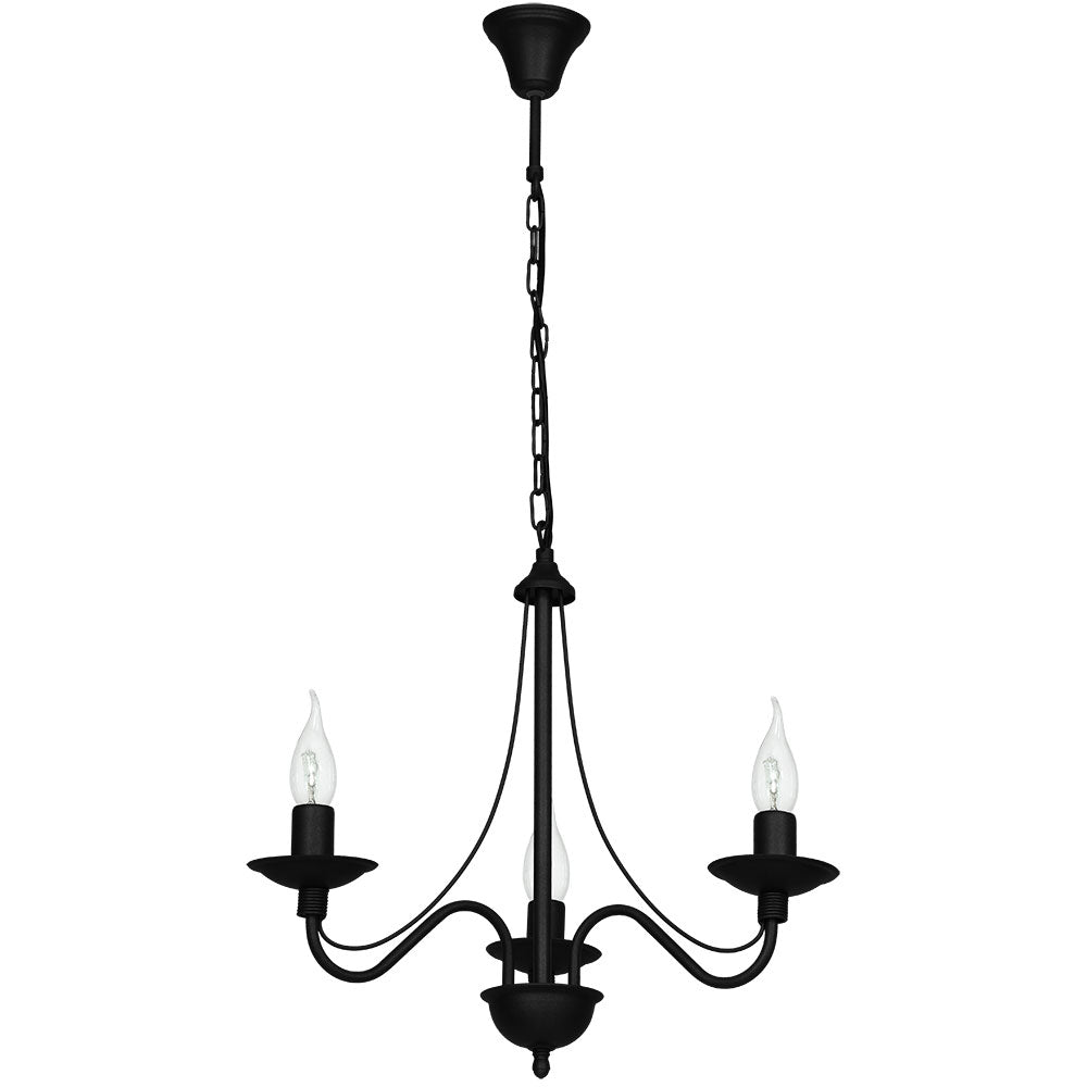 CANDELABRU 3 POINT ROZA NEGRU Aldex