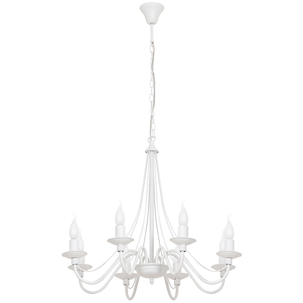 CANDELABRU 8 BECURI ROZA ALB Aldex