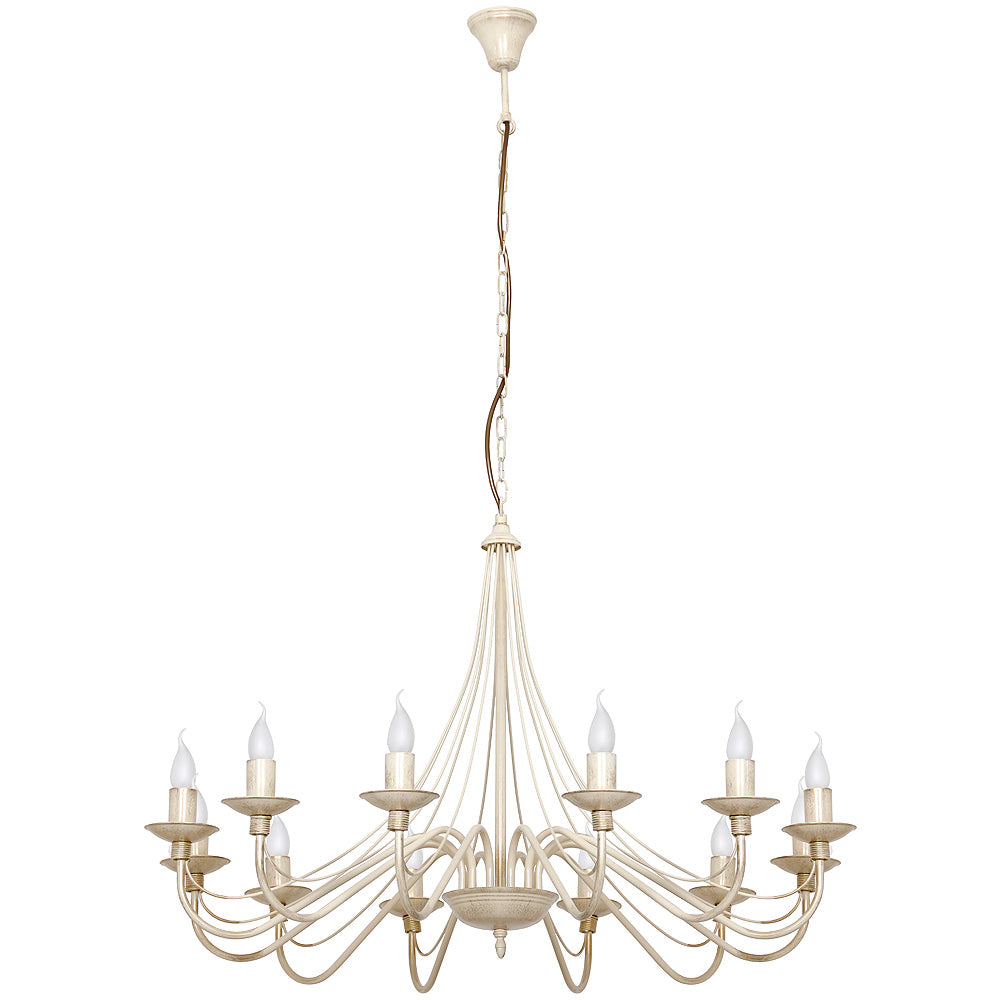 CANDELABRU 12 BECURI ROZA PROVENCAL CREAM Aldex