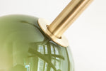 Candelabru din alama cu abajururi din sticlă suflată manual în diverse degradeuri de culori Penta by Dechem