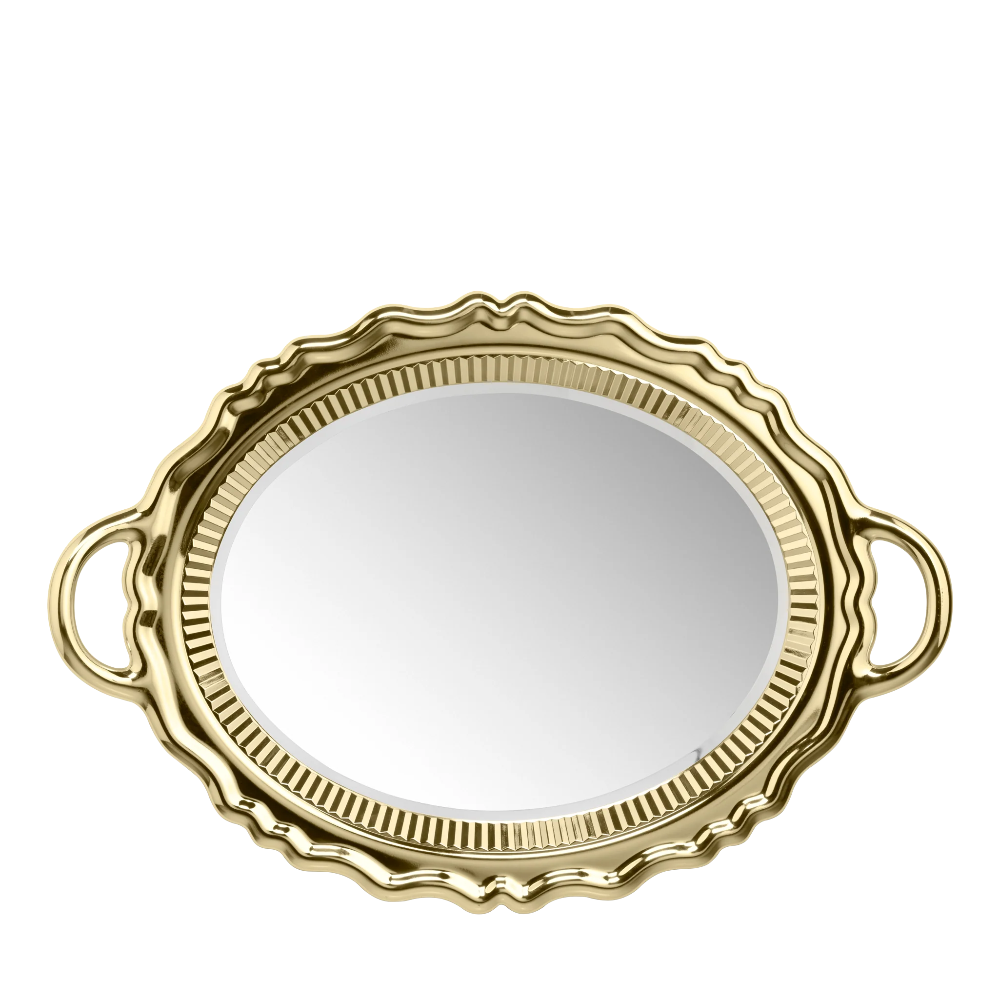 Oglinda Plateau Miroir cu finisaj metalic by Qeeboo