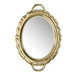 Oglinda Plateau Miroir cu finisaj metalic by Qeeboo