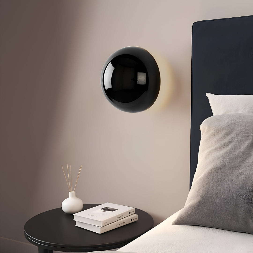 Aplica de perete  design rotunda din metal Led Lunar