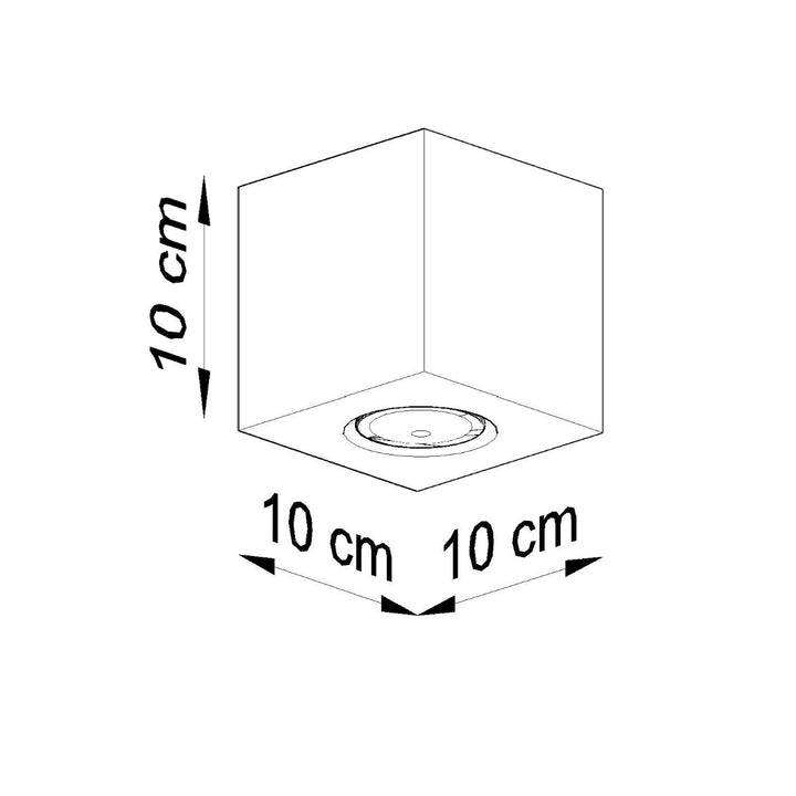 Plafoniera QUAD beton SL.0489