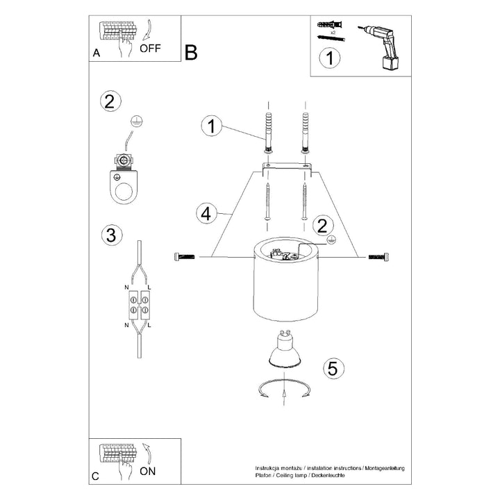 Plafoniera ORBIS lemn natural SL.0492