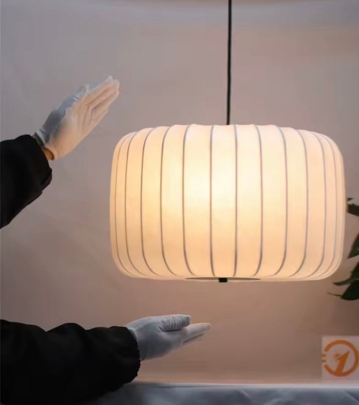 Lustra alba textil Japandi Yuzu