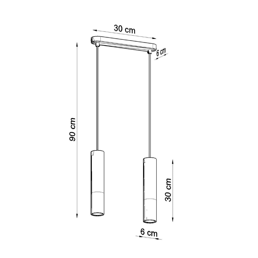 Lampa suspendata PABLO 2 alb SL.0629