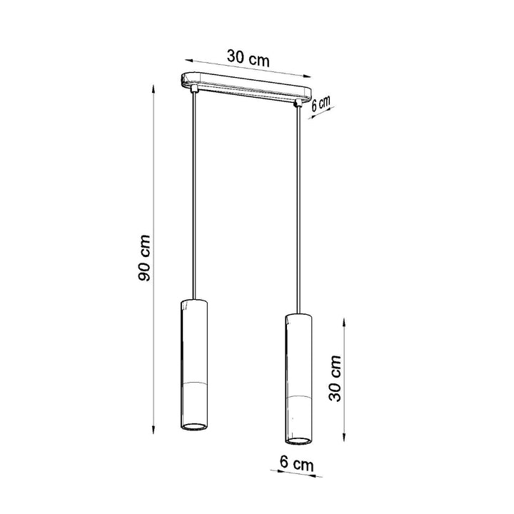 Lampa suspendata PABLO 2 alb SL.0629