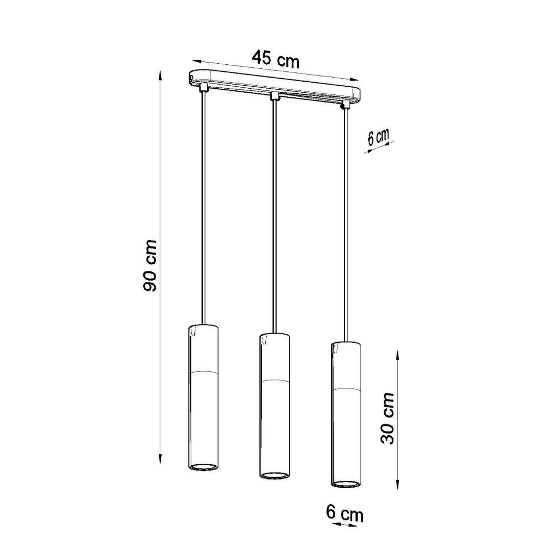 Lampa suspendata BORGIO 3L alb SL.0649