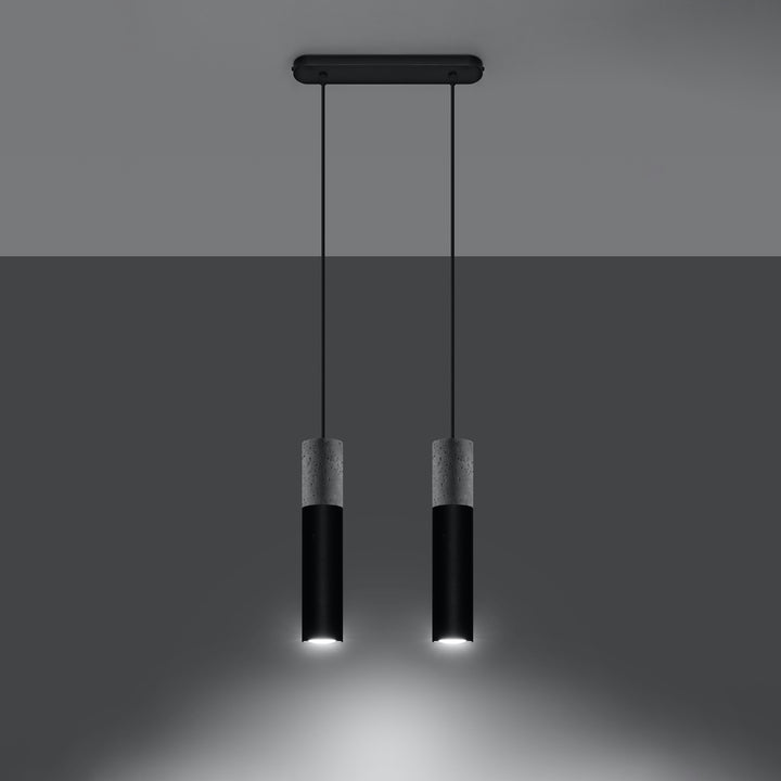 Lampa suspendata BORGIO 2 negru SL.0651