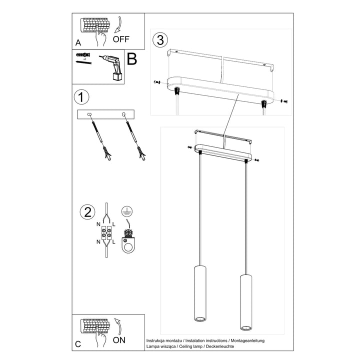 Lampa suspendata LUVO 2 SL.0654