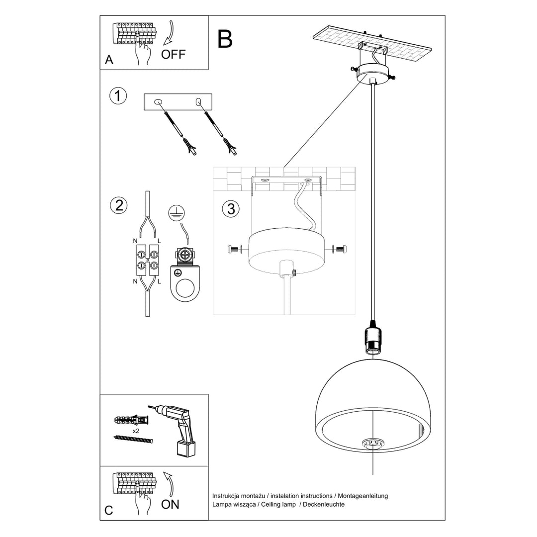 Lampa suspendata PABLITO SL.0847