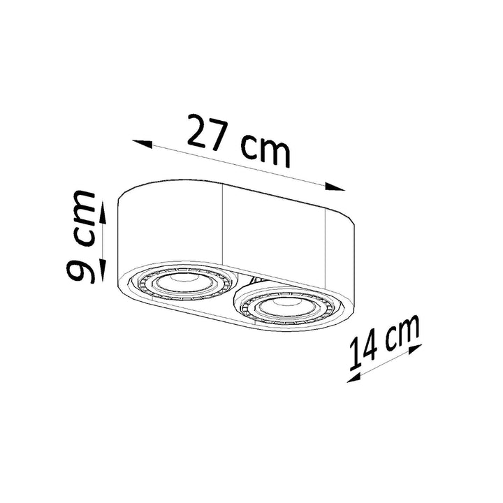 Plafoniera BASIC 2 beton SL.0882