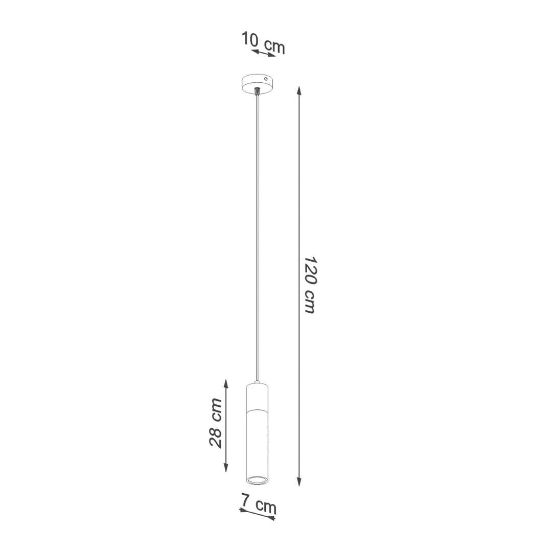 Lampa suspendata ZANE 1 gri SL.0965