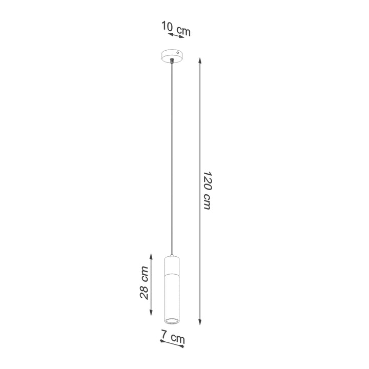 Lampa suspendata ZANE 1 gri SL.0965