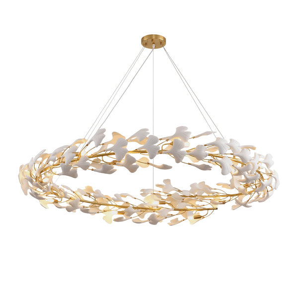 Lustra frunze albe  design Art-Deco Botanika