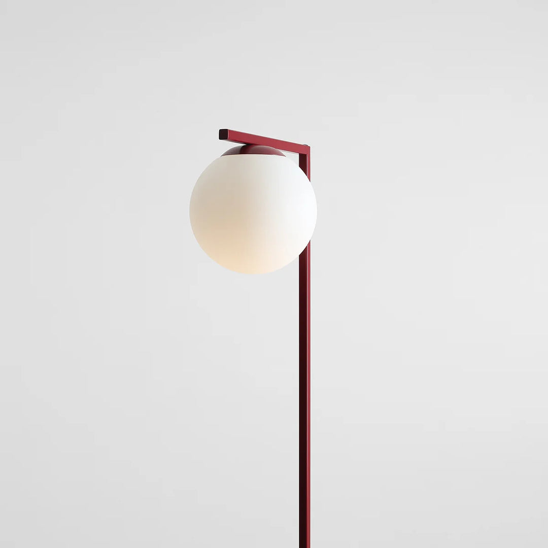Lampadar simplu cu abajur in forma de glob opac Zac by Aldex