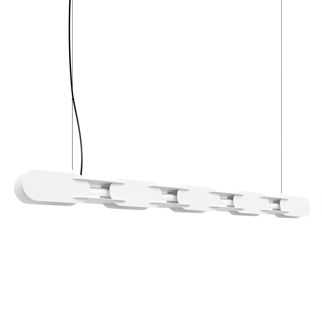 Lustra suspendata Chain 158 finisaj alb LED 3000K