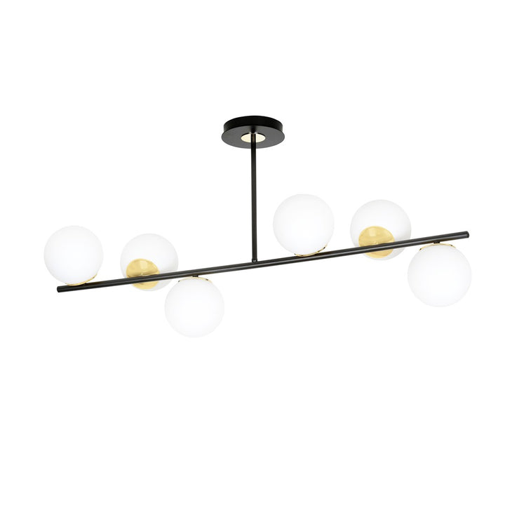 Lustra FLOKI 6 neagra cu auriu