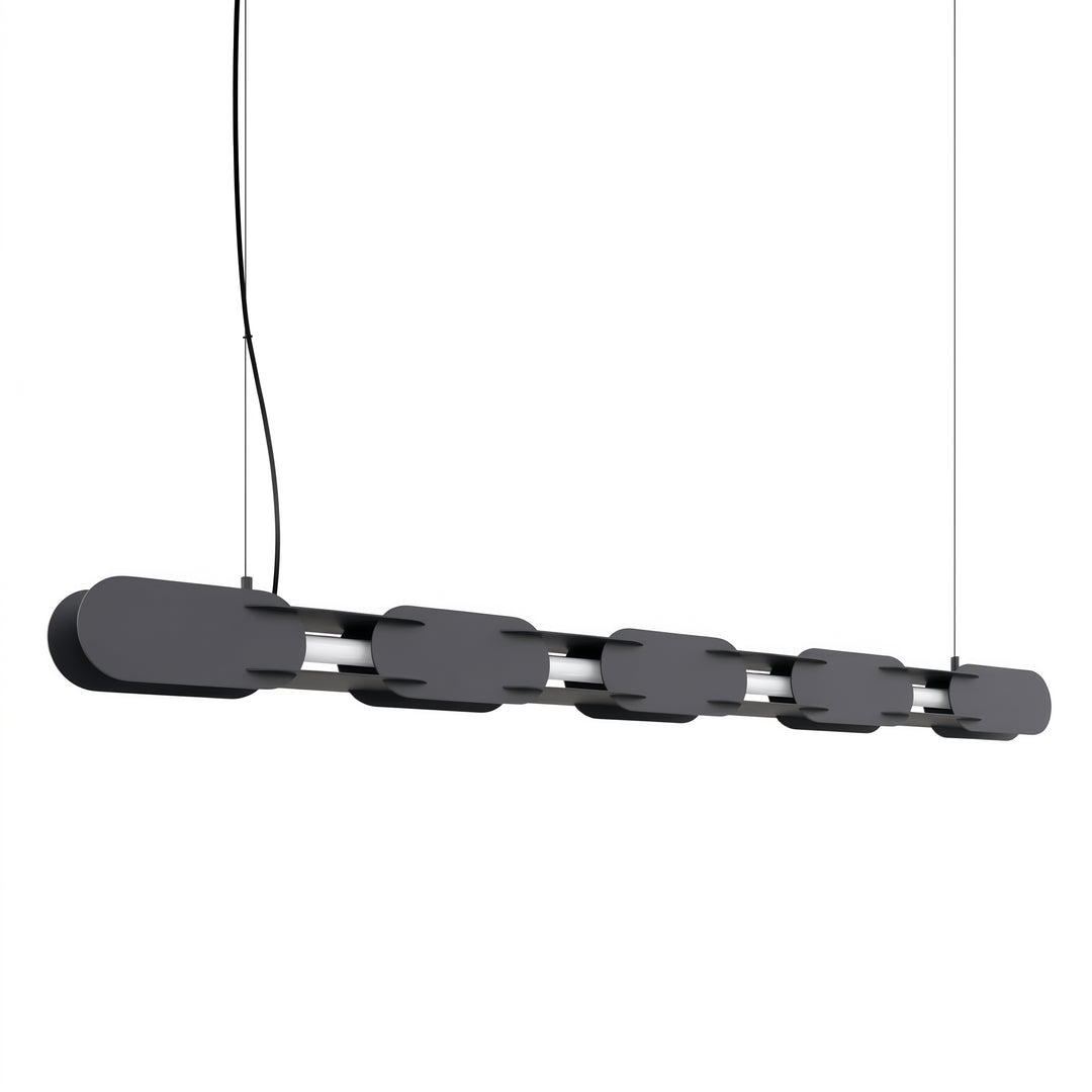Lustra suspendata Chain 158 finisaj negru LED 3000K