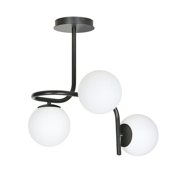 Plafoniera KALF 3 neagra