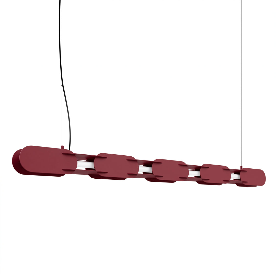 Lustra suspendata Chain 158 finisaj burgundy LED 4000K
