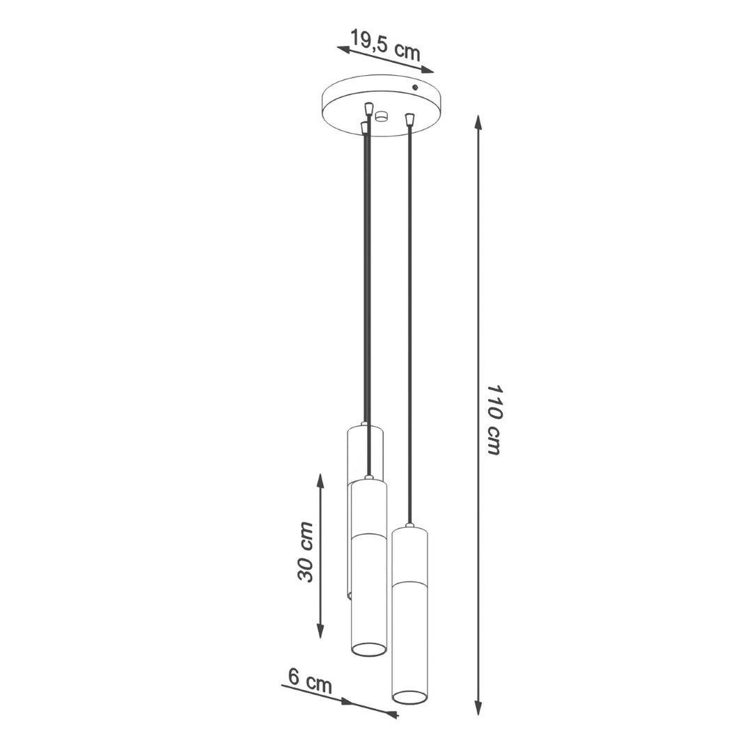 Lampa suspendata BORGIO 3P alb SL.1080