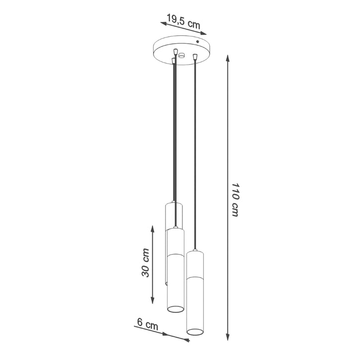 Lampa suspendata BORGIO 3P alb SL.1080