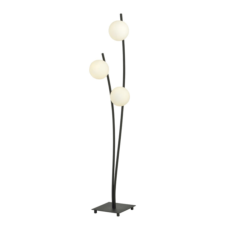 Lampa de podea HUNTER LP3 BLACK/OPAL
