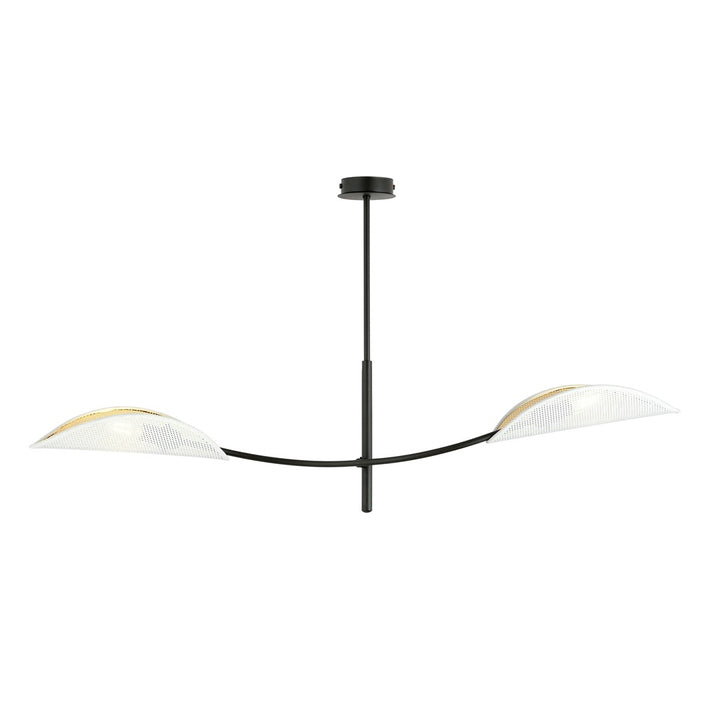 Lustra LOTUS 2 alba/auriu