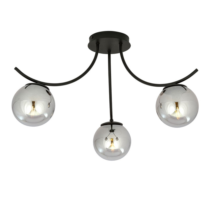 Lustra BOSTON 3 neagra/grafit