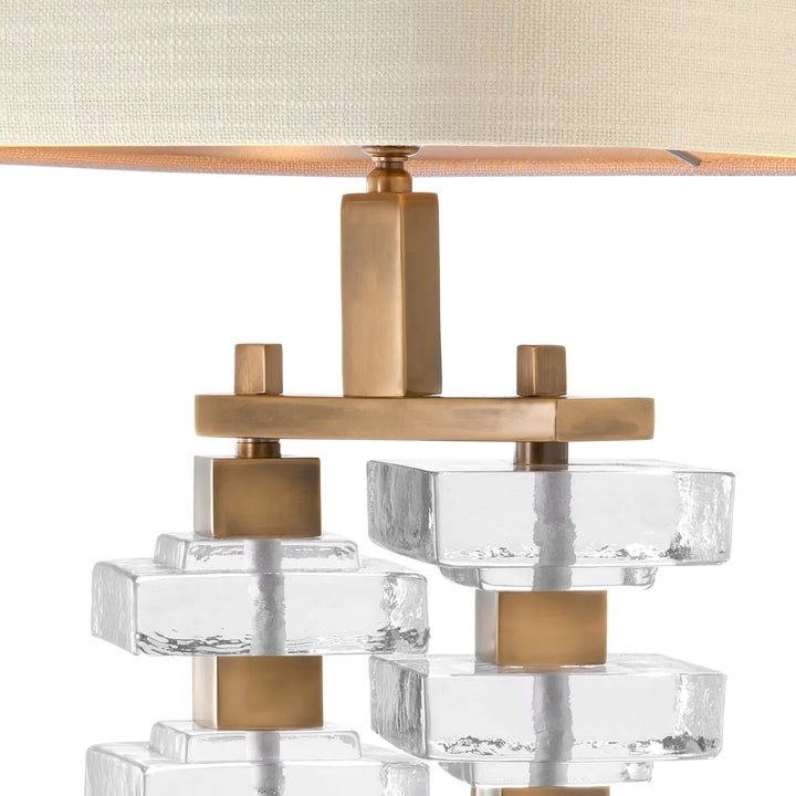 Lampa de masa cu elemente din sticla cristal Toscana by Eichholtz