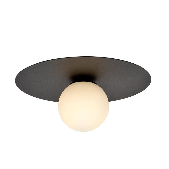 Plafoniera SOLAR 1 neagra si opal