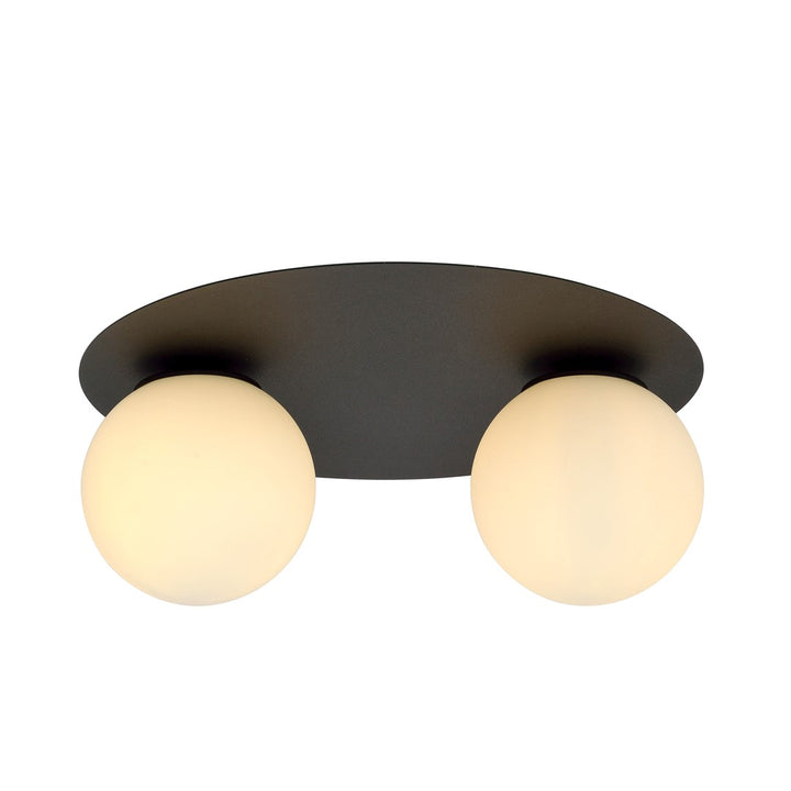 Plafoniera SOLAR 2 neagra si opal