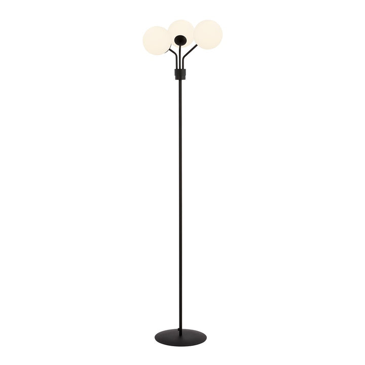 Lampa de podea NOVA LP3 BLACK/OPAL