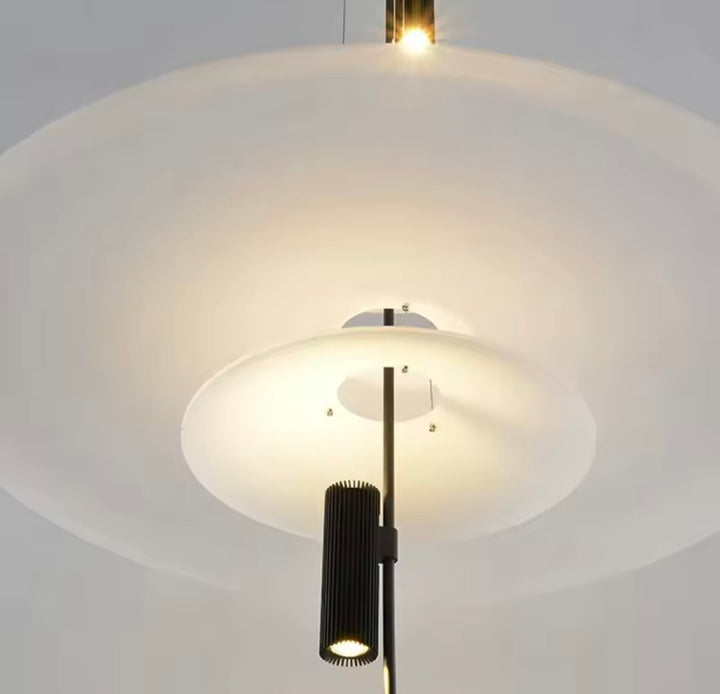 Lustra de design formata din discuri cu spot led Nordic Ufo