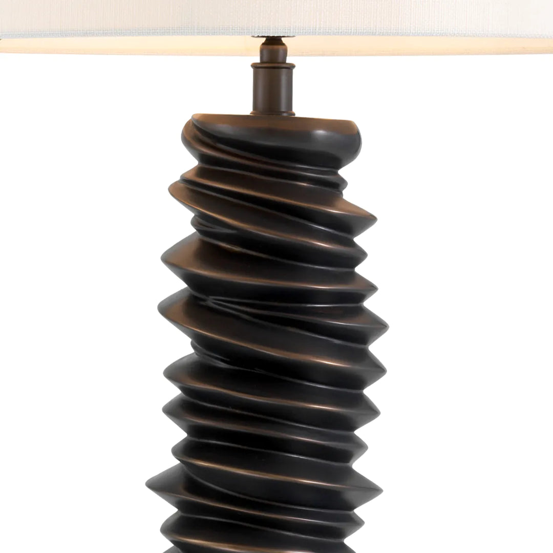 Lampa de masa cu baza din alama si finisaj de bronz Miro by Eichholtz