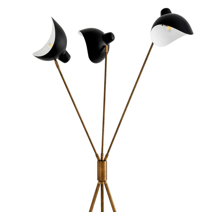 Lampadar cu o silueta modernă inspirată de stilul Mid-Century Modern Costner by Eichholtz