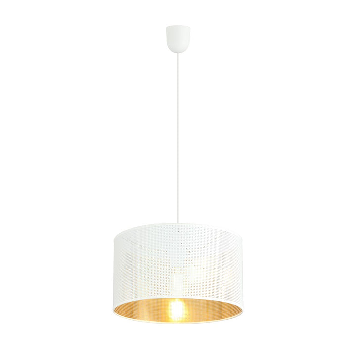 Lustra suspendata ASTON 1 alba/auriu
