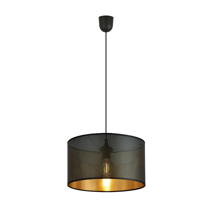 Lustra suspendata ASTON 1 neagra/auriu